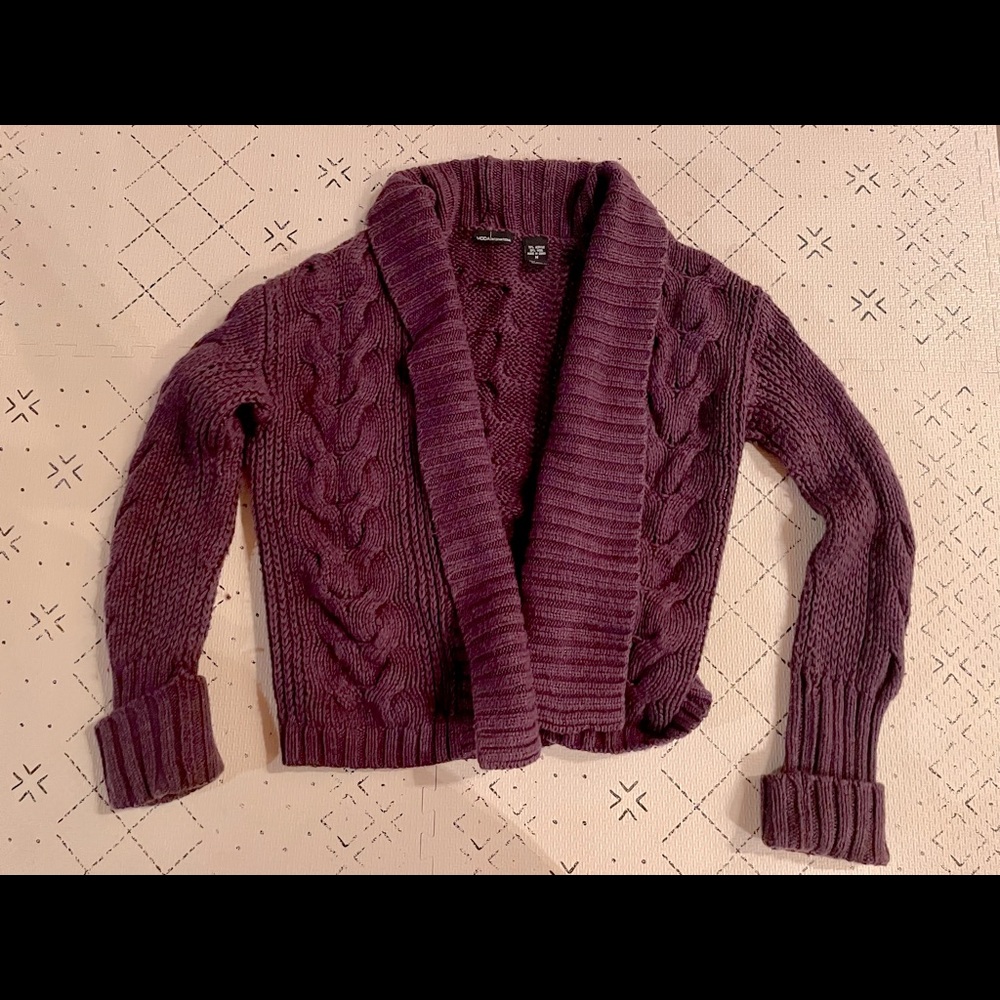 Purple Knitted cardigan